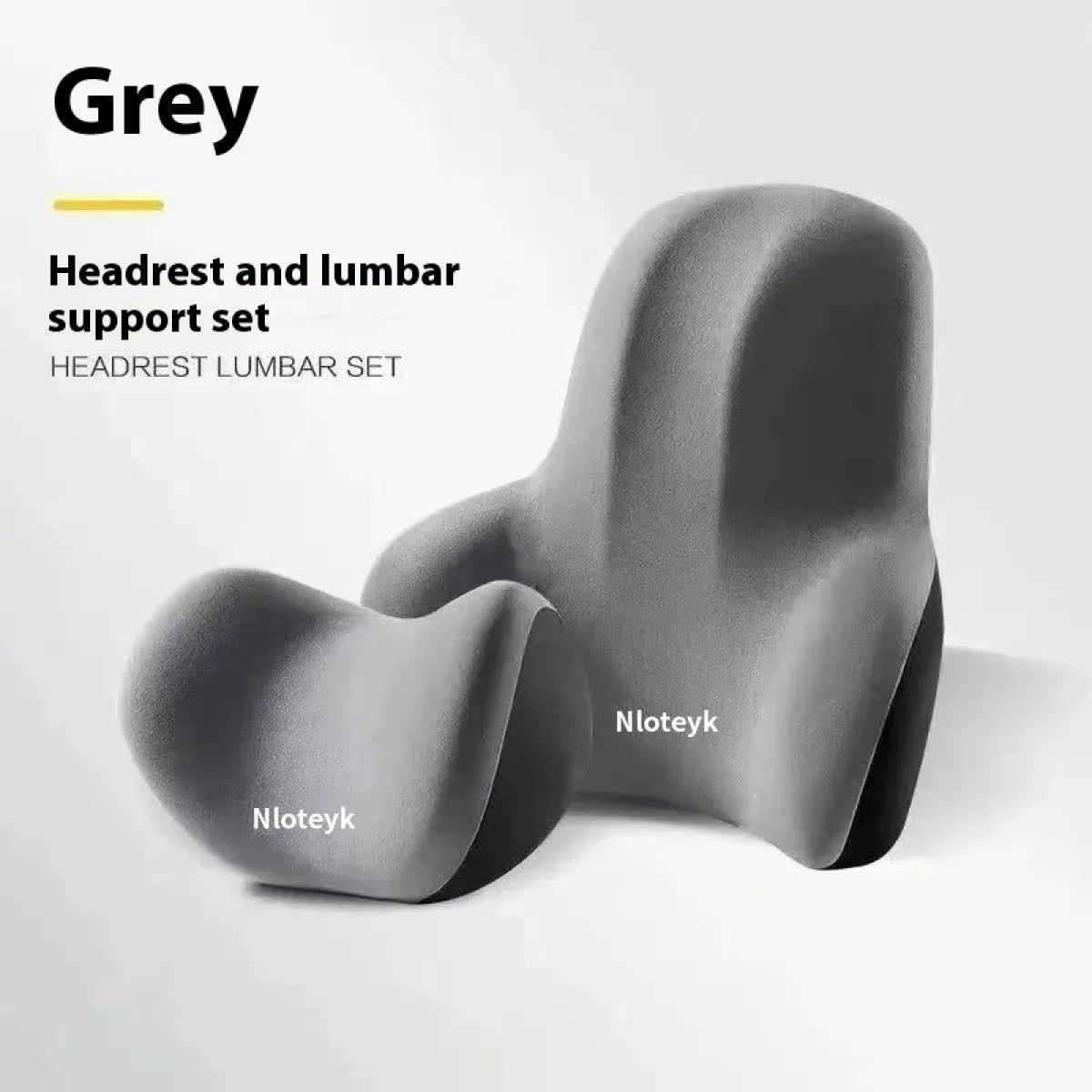 Car Memory Foam Headrest & Waist Cushion