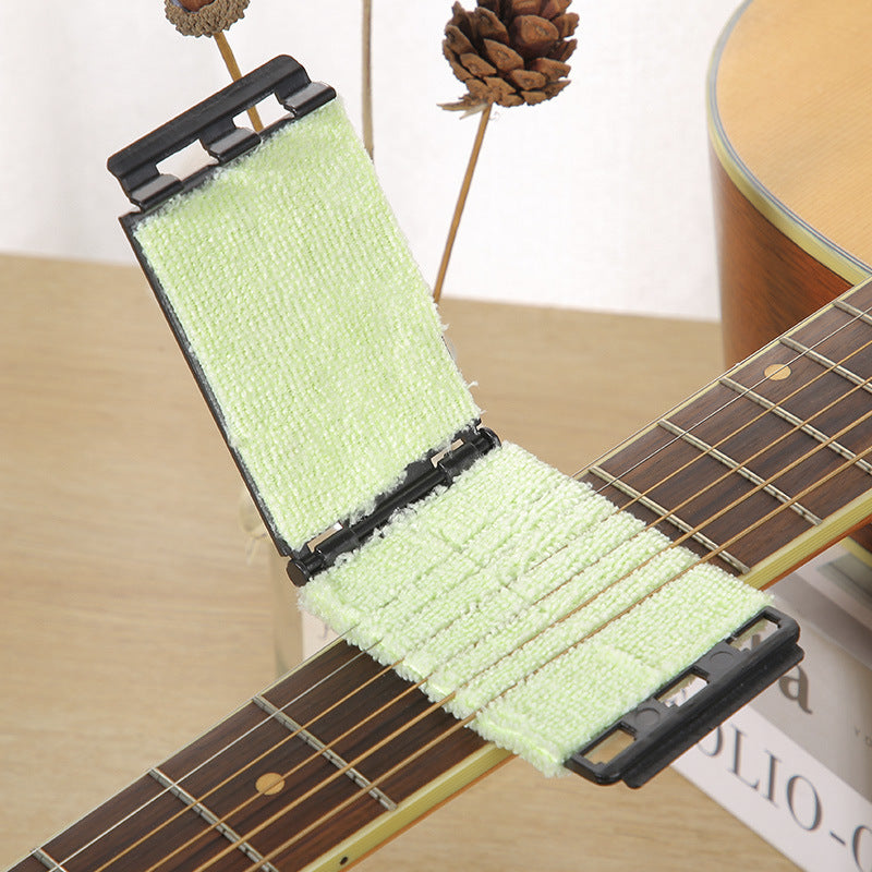 Guitar String Wiper with Protection Oil and Care Pen