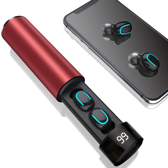 Intelligence Bluetooth 5.0 Noise Reduction Earbuds with Portable Power Bank