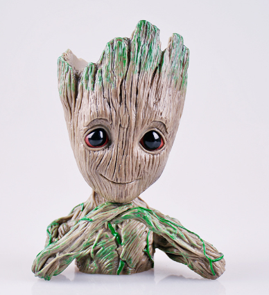 Marvel Groot Guardians of the galaxy Flower Pot Pen Holder Desktop Decoration