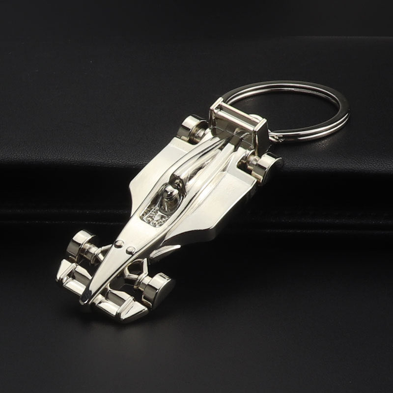 F1 Metal Keychain - Creative Race Car Design