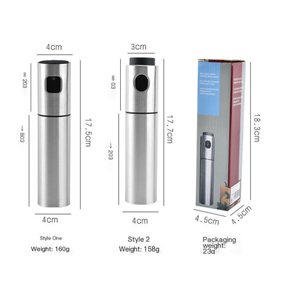 Stainless Steel BBQ Fuel Spray Bottle with Brush & Funnel