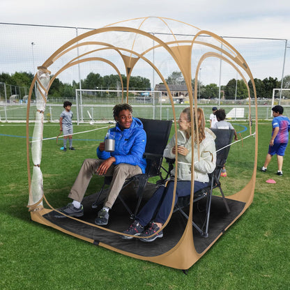 Pop Up Tent Sports Tent【Thick PVC Scratch-Resistant】 Bubble Tent Clear Tent Instant Weather Proof Pod Sport Pod with Extra Top Cover for SoccerFootball GamesOutdoor Events Baobrava MioTsukus