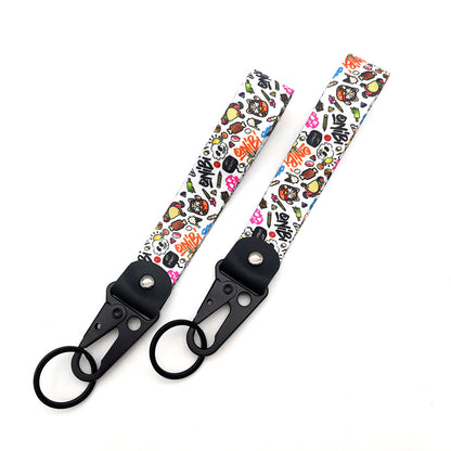 JDM Culture Keychain Wrist Strap with Digital Print 19.5cm x 2.5cm