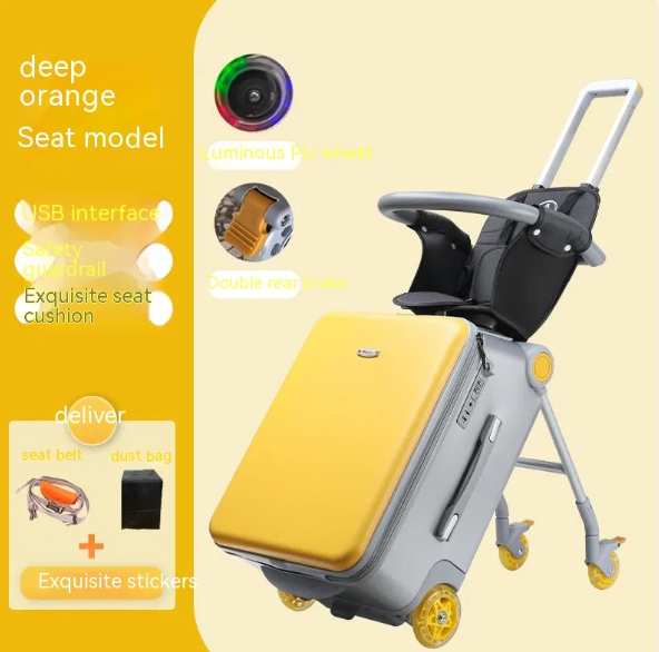 Kid Baby Ride-On Travel Trolley Suitcase 20inch