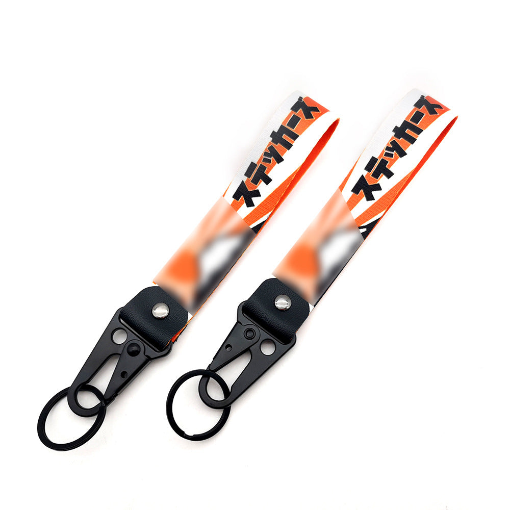 JDM Culture Keychain Wrist Strap with Digital Print 19.5cm x 2.5cm