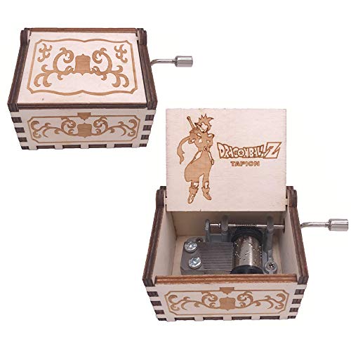 Dragon Ball Wooden Music Box with Hand Crank