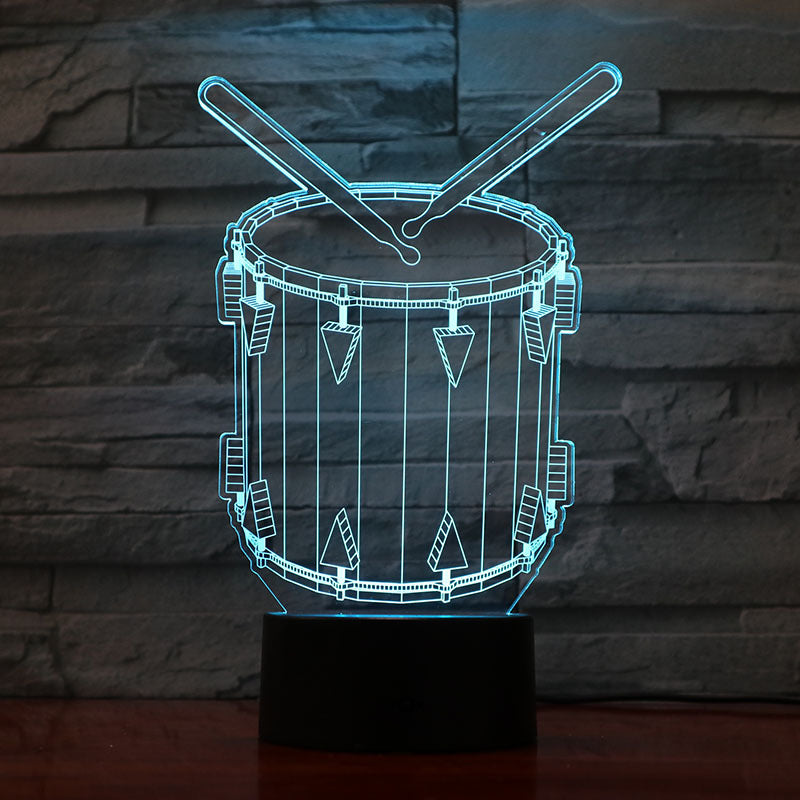 3D Guitar + other Musical instruments Model Night Light with USB and Battery