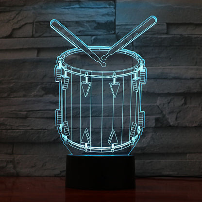 3D Guitar + other Musical instruments Model Night Light with USB and Battery