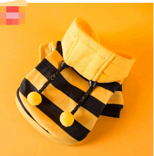Bee Hoodie for Cats  Pets  Small  dogs  (One Piece)