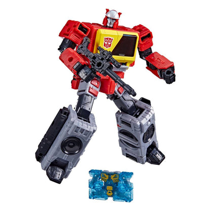 Transformers Toys Generations War for Cybertron: Kingdom Voyager WFC-K44 Autobot Blaster & Eject Action Figure - Kids Ages 8 and Up 7-inch