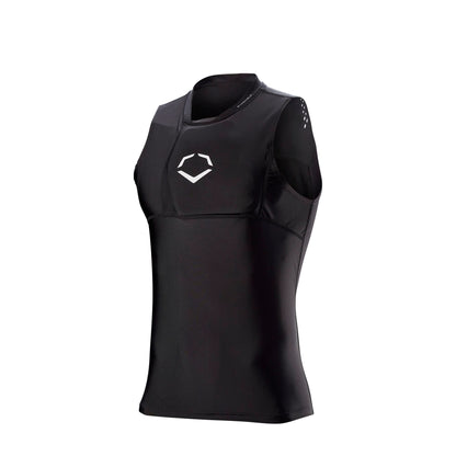 EvoShield Adult NOCSAE® Protective Chest Guard Shirt - Adult Medium Black