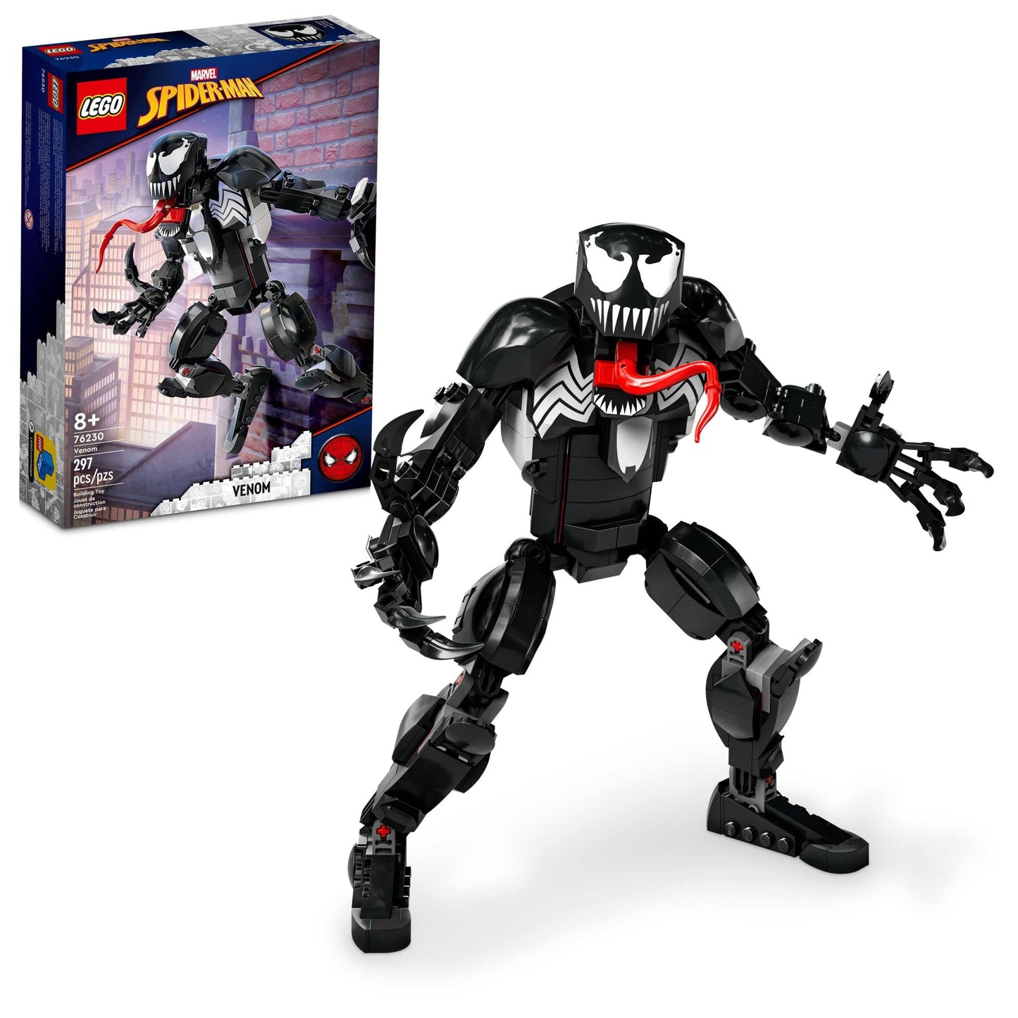 LEGO Marvel Venom Figure 76230 Fully Articulated Super Villain Action Toy Spider-Man Universe Collectible Set Alien Toys for Boys and Girls