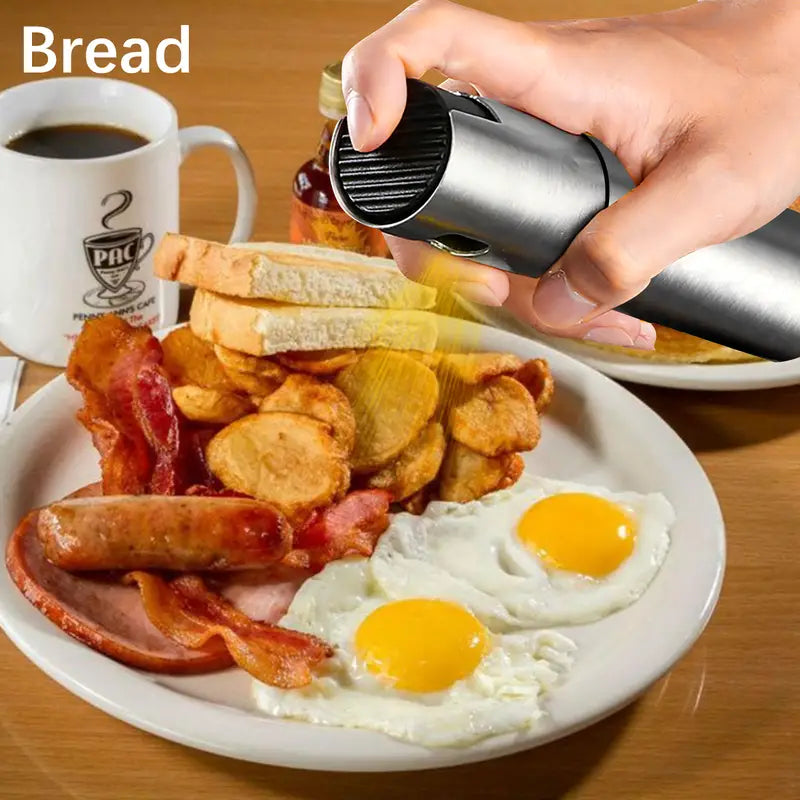 Stainless Steel BBQ Fuel Spray Bottle with Brush & Funnel
