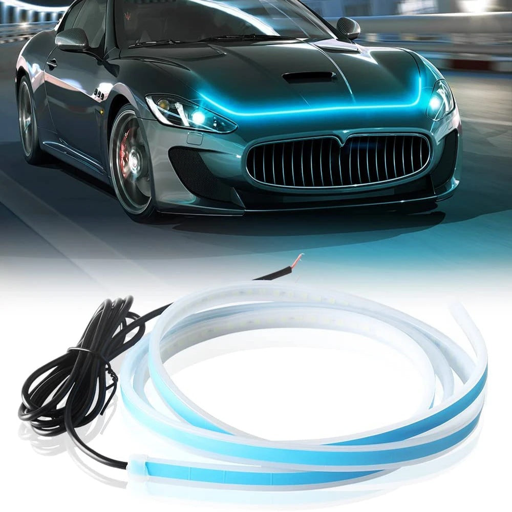 Car Hood Atmosphere Light LED Flowing Daytime Running Light