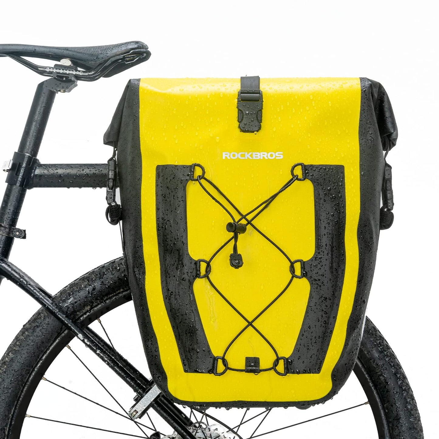 ROCKBROS Bike Panniers Waterproof Bike Rear Rack Bag Max 30L Large Capacity Bike Rear Panniers for Cycling Traveling Commuting