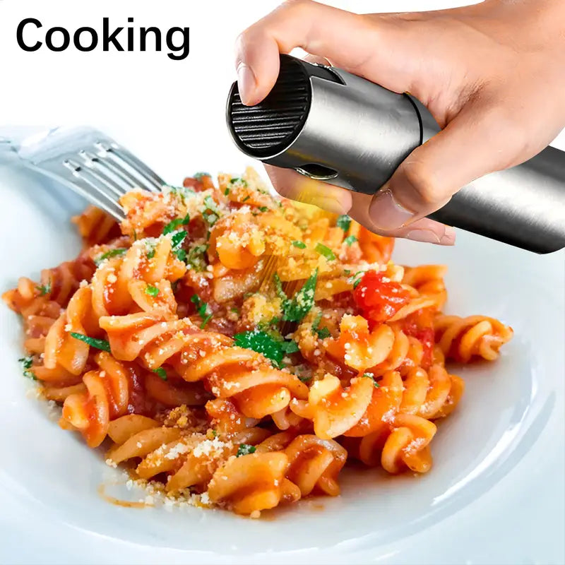 Stainless Steel BBQ Fuel Spray Bottle with Brush & Funnel