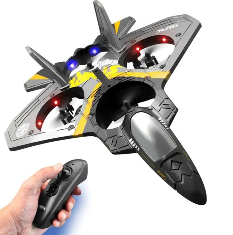 Children's Remote Control Aircraft V17 Fighter Drone Drop-resistant Foam Fixed Wing Glider Stunt