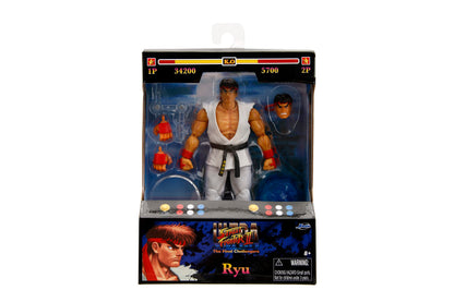 Street Fighter II 6" Ryu (Player 2) Action Figure Toys for Kids and Adults