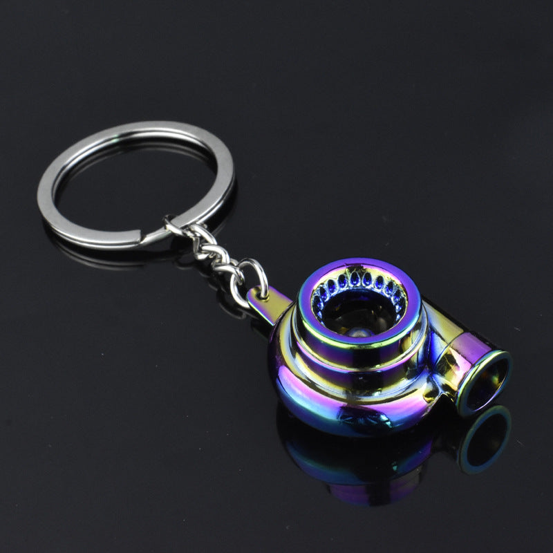 Metal Turbo turbocharger Engine Keychain Accessory