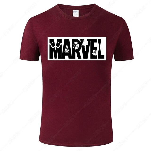 Marvel Printed Cotton Men's T-Shirt - Fashionable Street Style
