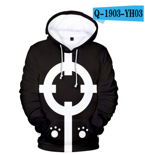 One Piece Anime Animation Digital Print Men Man Hoodie