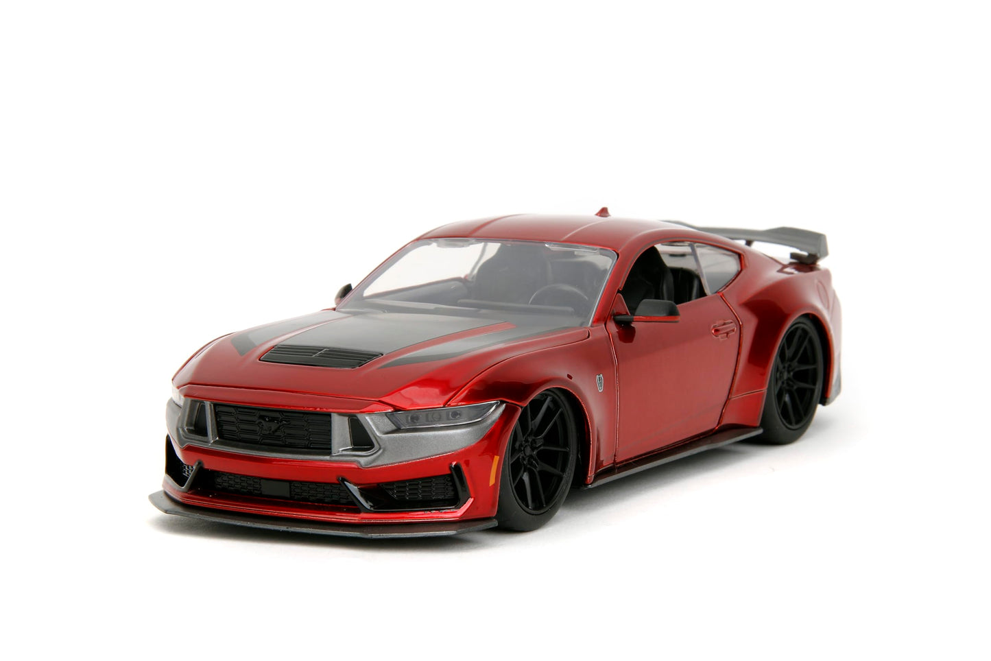 1:24 2024 Ford Mustang GT Dark Horse Die-Cast Car Toys for Kids and Adults(Candy Red)