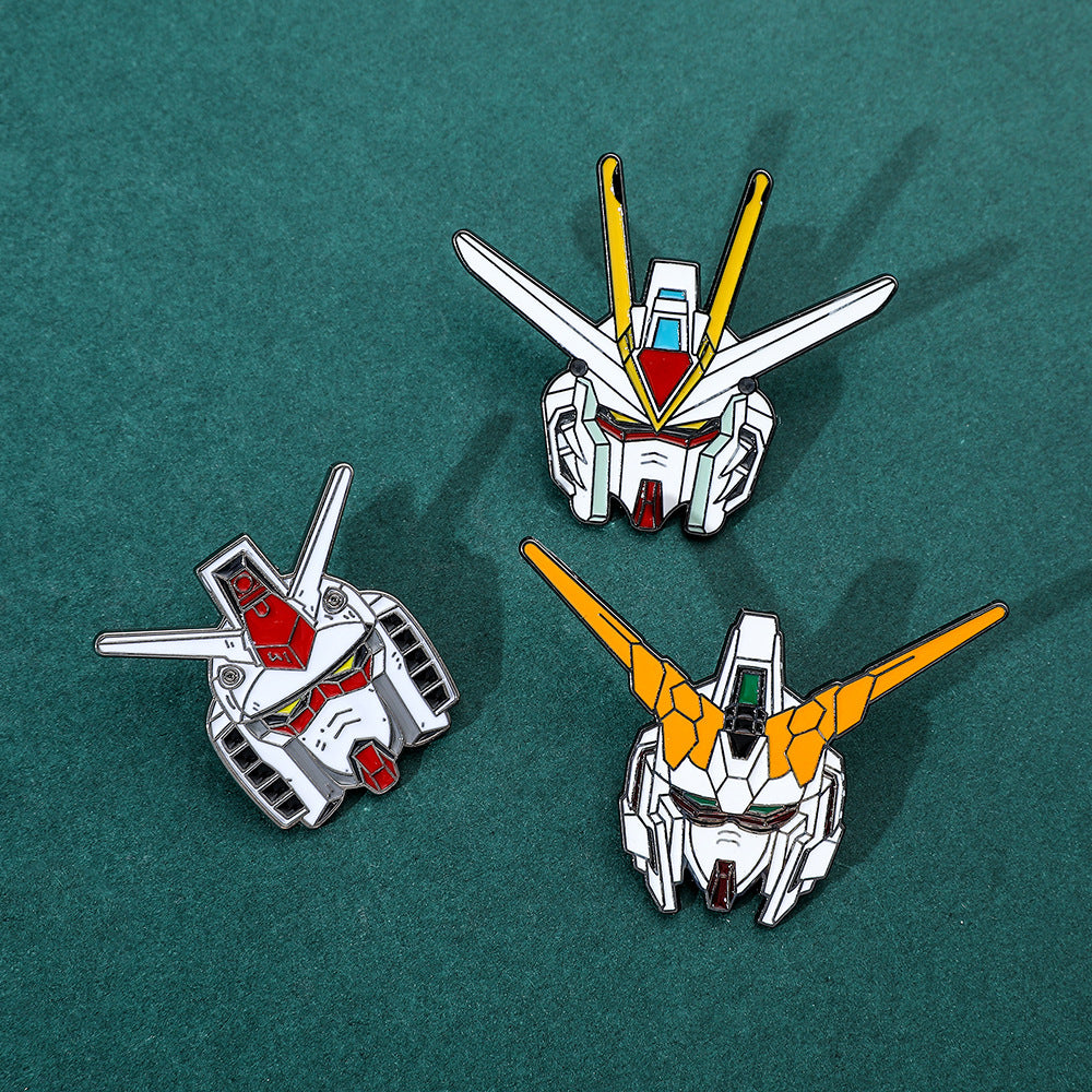 Creative Cartoon Robot Gundam Metal Badge Pin ANIMATE
