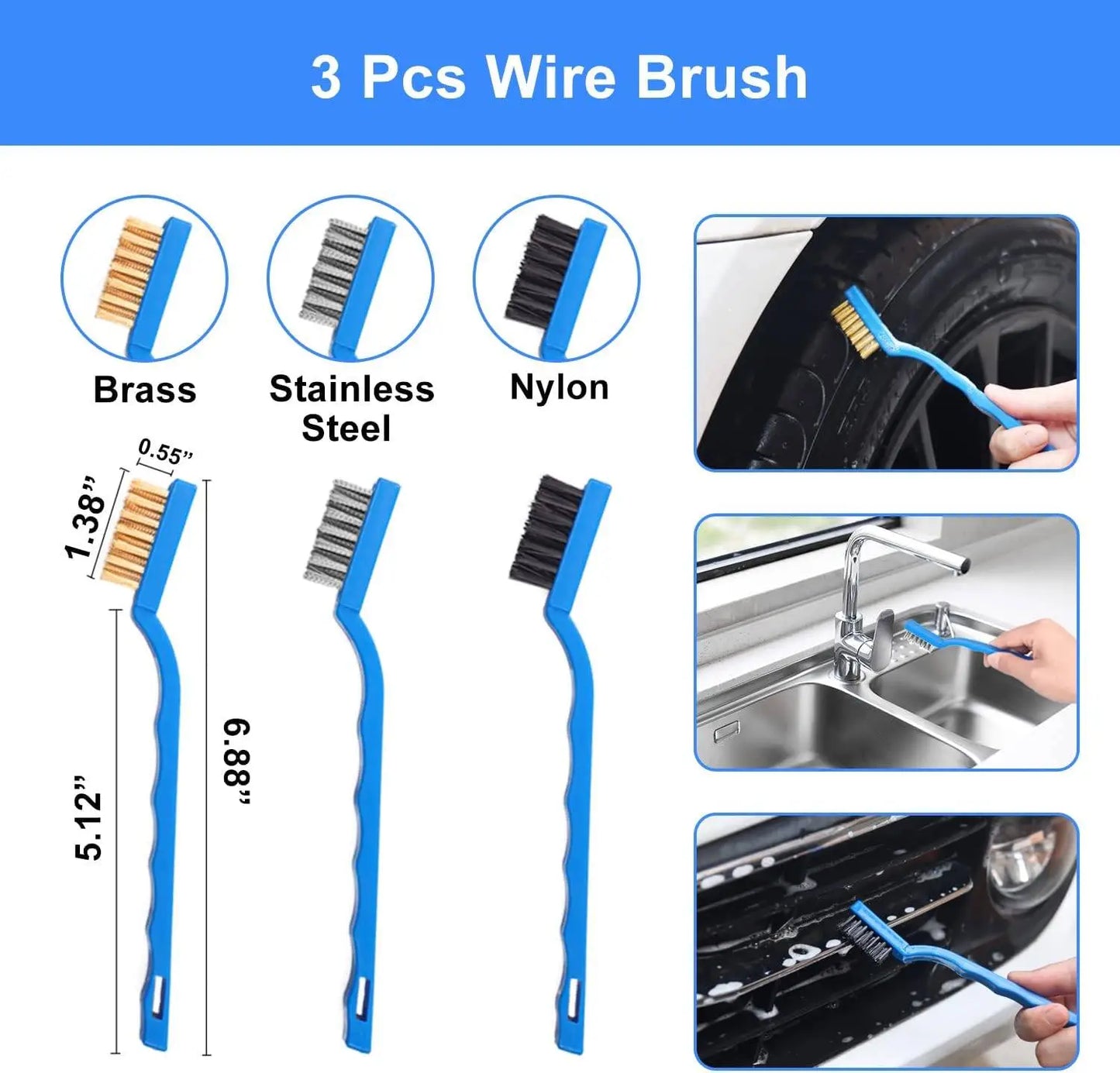 26Pcs Car Detailing Brush Set Drill car wash