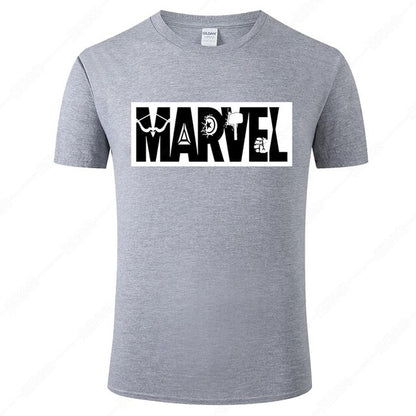 Marvel Printed Cotton Men's T-Shirt - Fashionable Street Style