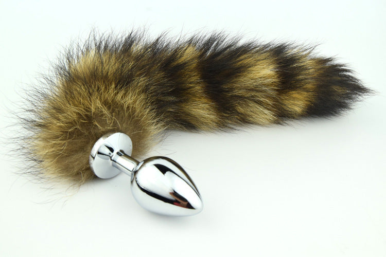 Metal Stainless Steel Adult Toy with Raccoon Tail couple date night gift