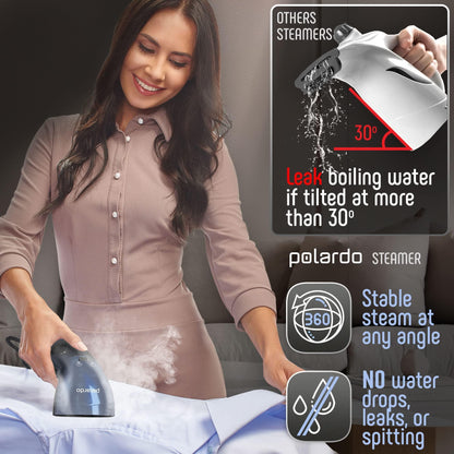Steamer for Clothes Portable Handheld Garment Small Steam Iron Blue Color 110v