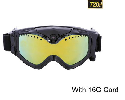 Anti-Fog Sports Glasses with HD 720P 30 fps Camera rechargeable 1020 mAH battery