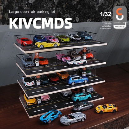 1:32 Large Realistic Parking Garage Model Display Rack 55 x 30 x 46 cm