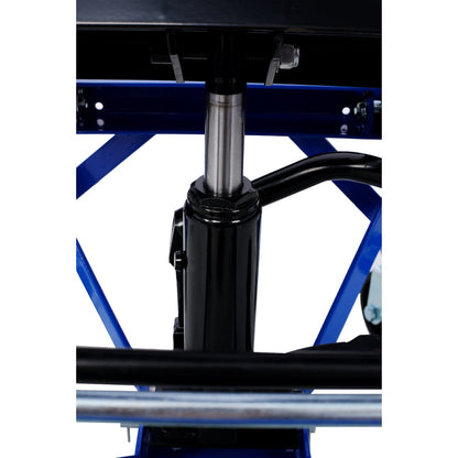 Metal Jack Lifting w/ Foot Pedal Wheels support up to 300lbs