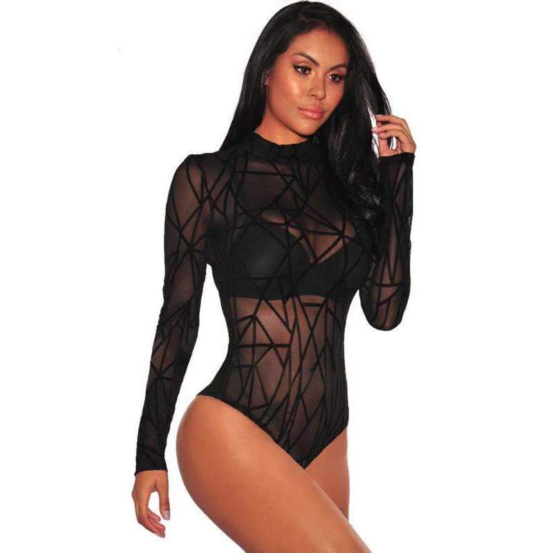 Sexy Sheer Bodysuit Lingerie Outfit night wear valentine couple birthday date gift
