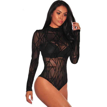 Sexy Sheer Bodysuit Lingerie Outfit night wear valentine couple birthday date gift