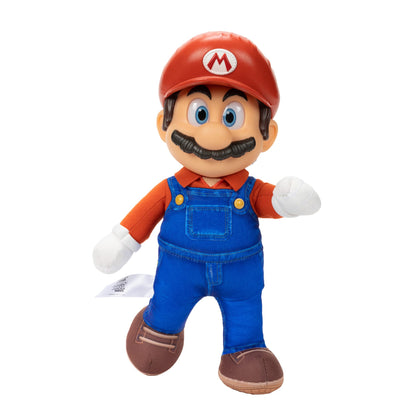 SUPER MARIO Its-A Me Mario! Collectible Action Figure Talking Posable Mario Figure 30+ Phrases and Game Sounds 12 Inches Tall!  Orange