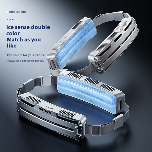 Portable Ice Compress Belt Fan Outdoor Sports Refrigeration USB RECHARGABLE