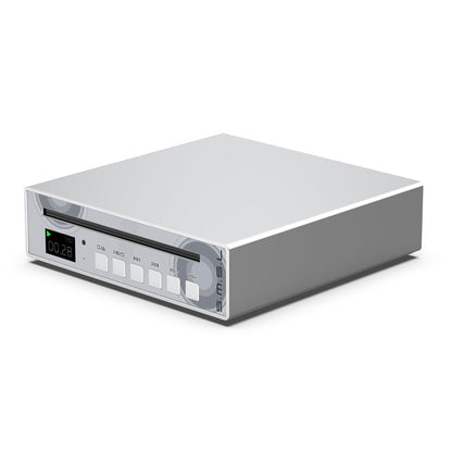 SMSL PL100 CD Player Headphone Amplifier CS43131 Decoder Chip BCD/CD-R/CD-RW/MP3 CD Uilt-in 2nd PLL Circuit CD Input RCA/3.5 mm Headphone/Optical/Coaxial Digital Output Remote Control (Silver)