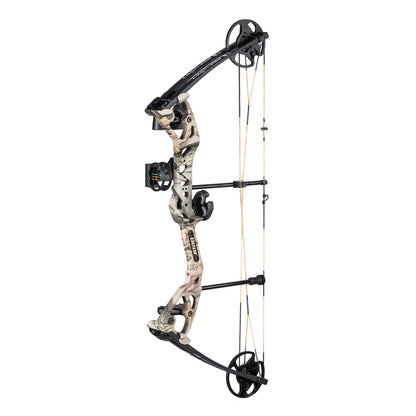 Bear Archery Limitless Dual Cam Compound Bow - Includes Quiver Sight and Rest Gods Country