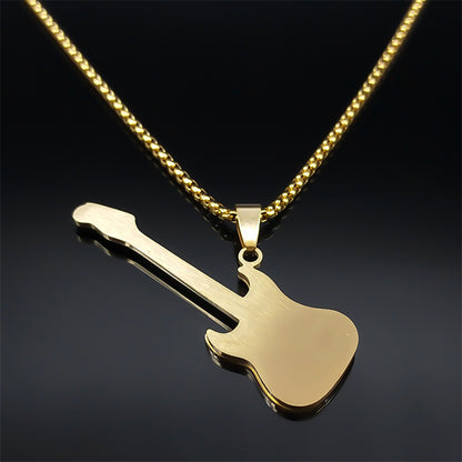 Creative Guitar Pendant Music Necklace 2023 Fashion