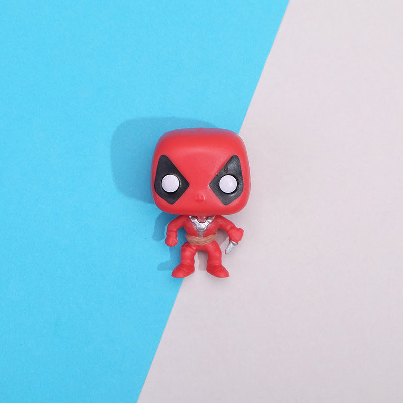Creative Marvel Q-Version Hero Figurines DIY Decor