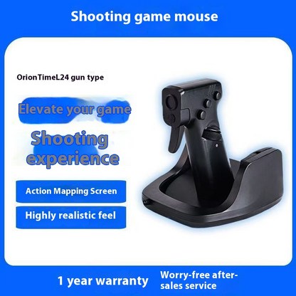 Vertical Gun Style Gaming Wired Mouse shooting game