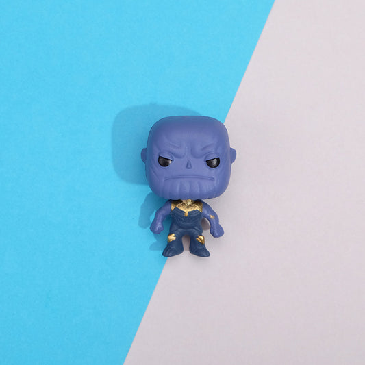 Creative Marvel Q-Version Hero Figurines DIY Decor