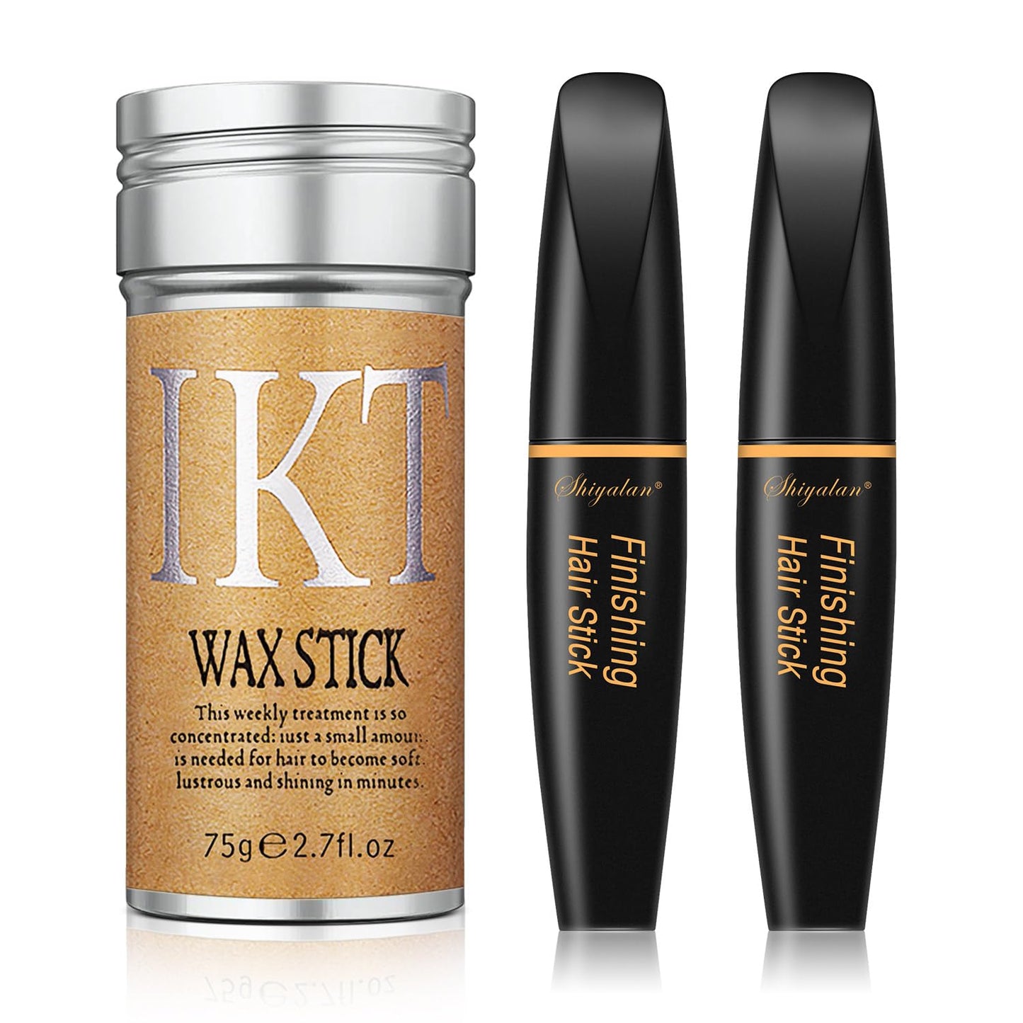 SUOFEIYA Hair Wax Stick for Flyaways Fly Away Hair Tamer Long-Lasting Hair Pomade for Styling Baby Hair and Wigs
