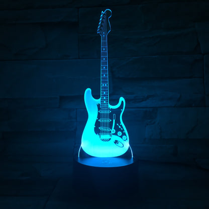 3D Guitar + other Musical instruments Model Night Light with USB and Battery
