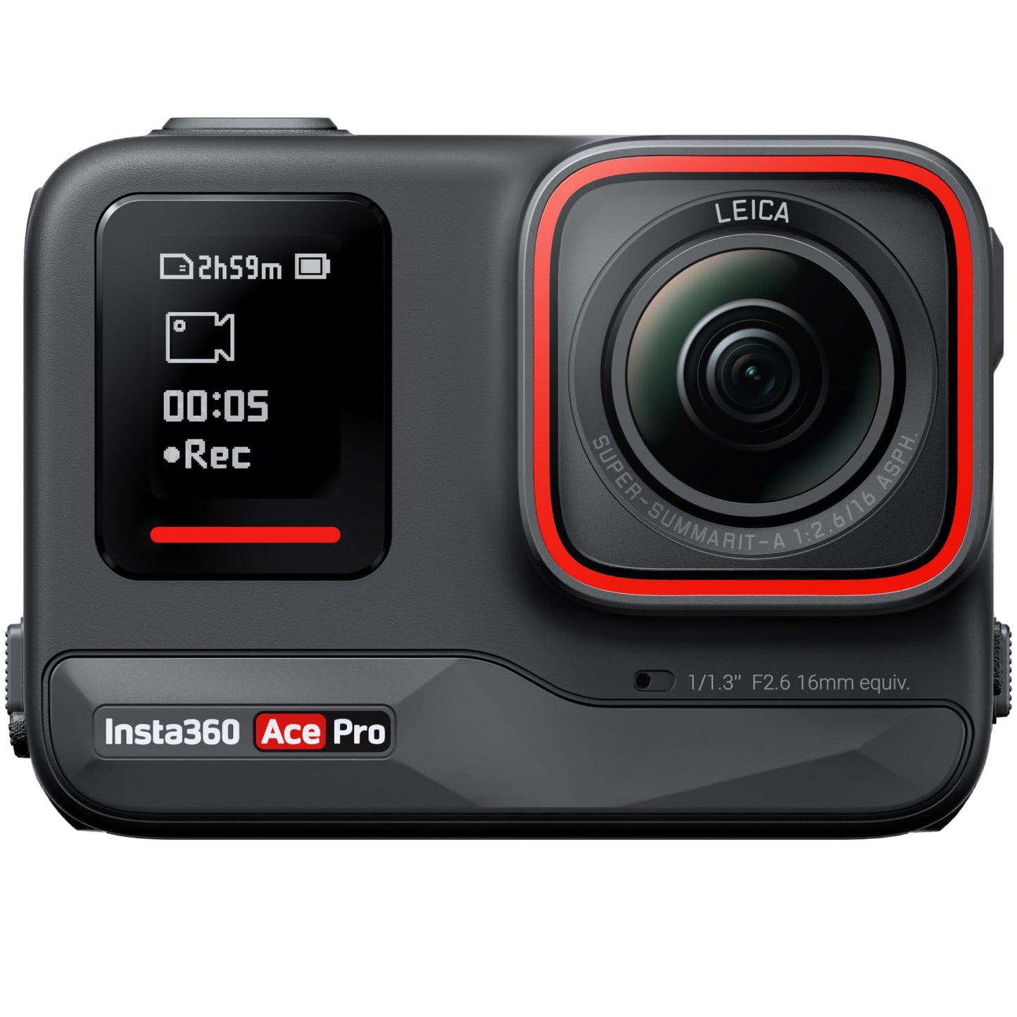 Insta360 Ace Pro - Waterproof Action Camera Co-Engineered with Leica Flagship 1/1.3" Sensor and AI Noise Reduction for Unbeatable Image Quality 4K120fps 2.4" Flip Screen & Advanced AI Features.