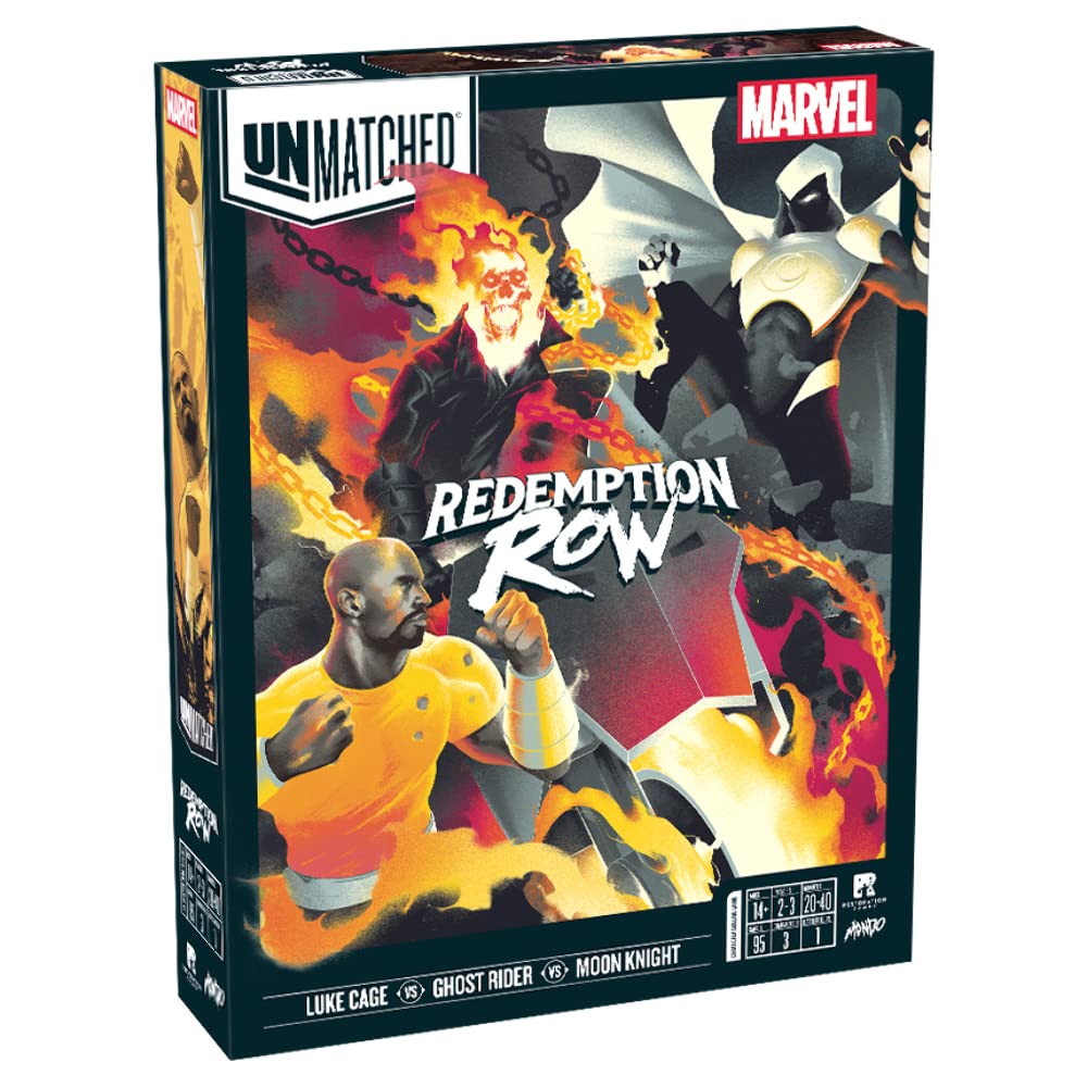 Unmatched: Marvel - Redemption Row - Strategy Fighting Superhero Game for Family Teens & Adults by Restoration Games
