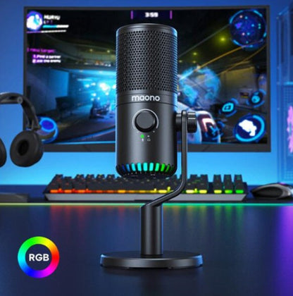 Esports Microphone for Desktop Gaming RGB Light